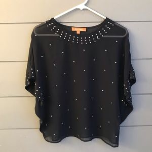 Ellen Tracy sheer blouse